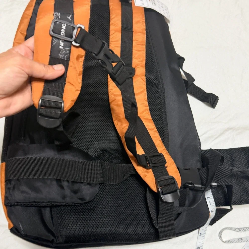 Drun City Walk Hiking Backpack Orange Black Outdoor Travel Daypack 1004H New